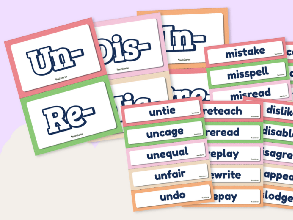 prefix word flashcards