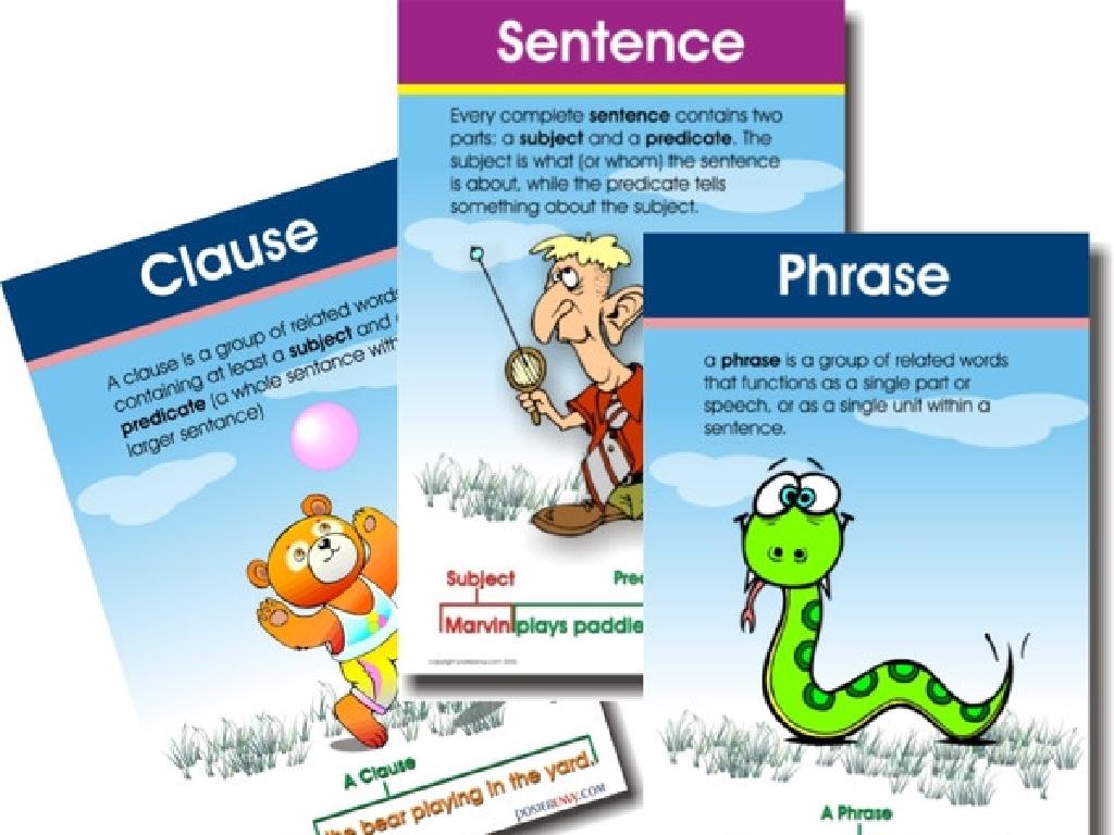 sentence types posters