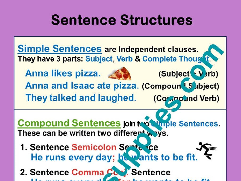 sentence structure examples