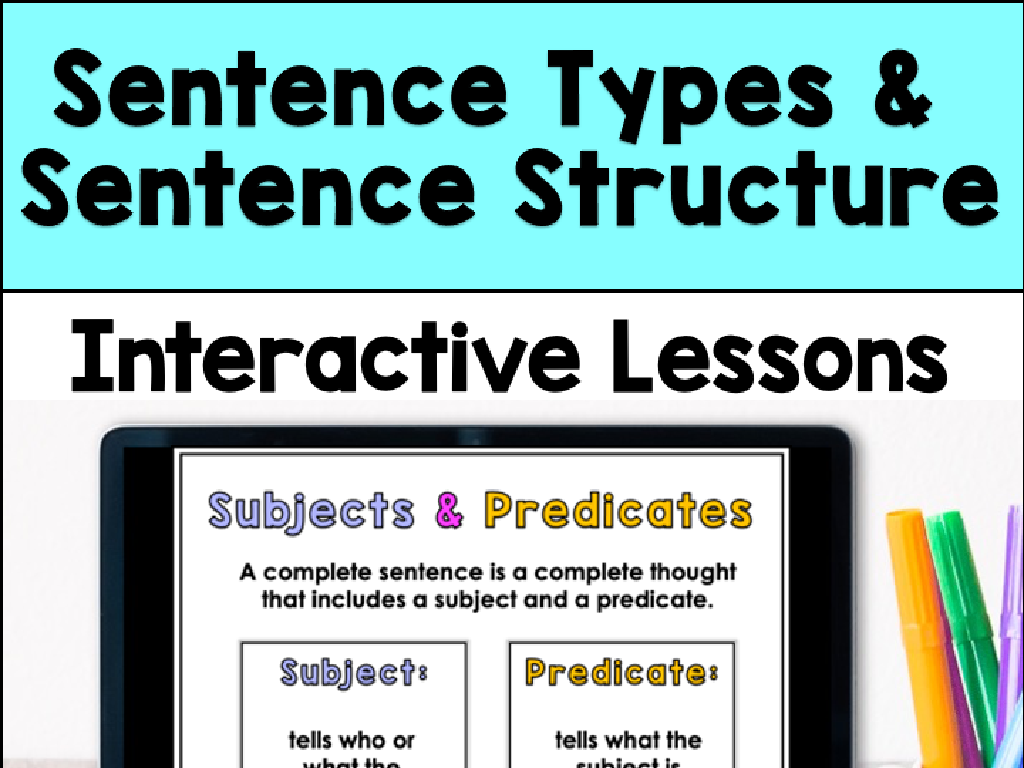 sentence structure lessons