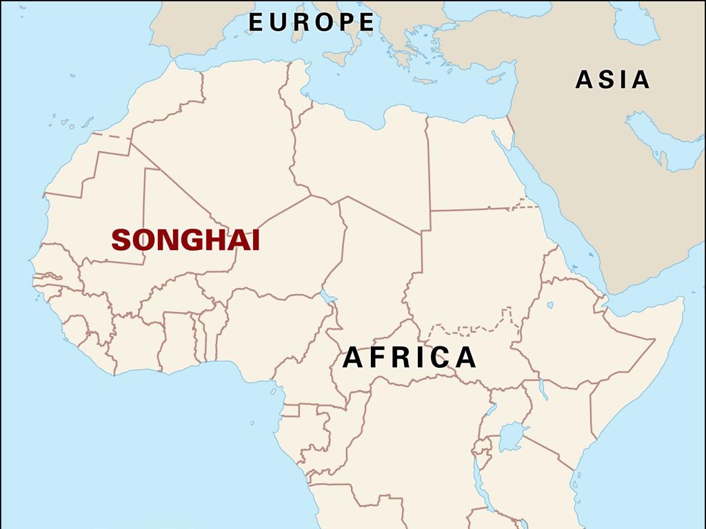 songhai africa map