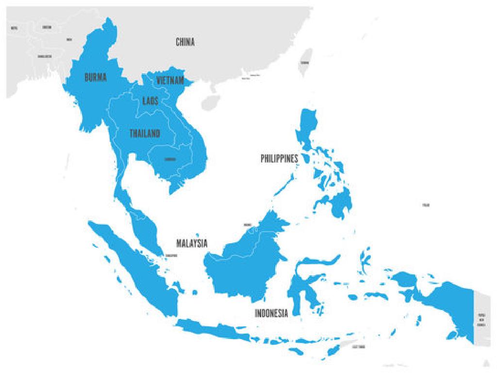 southeast asia countries map