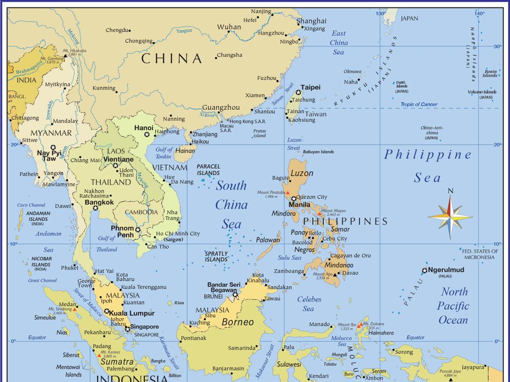 southeast asia map