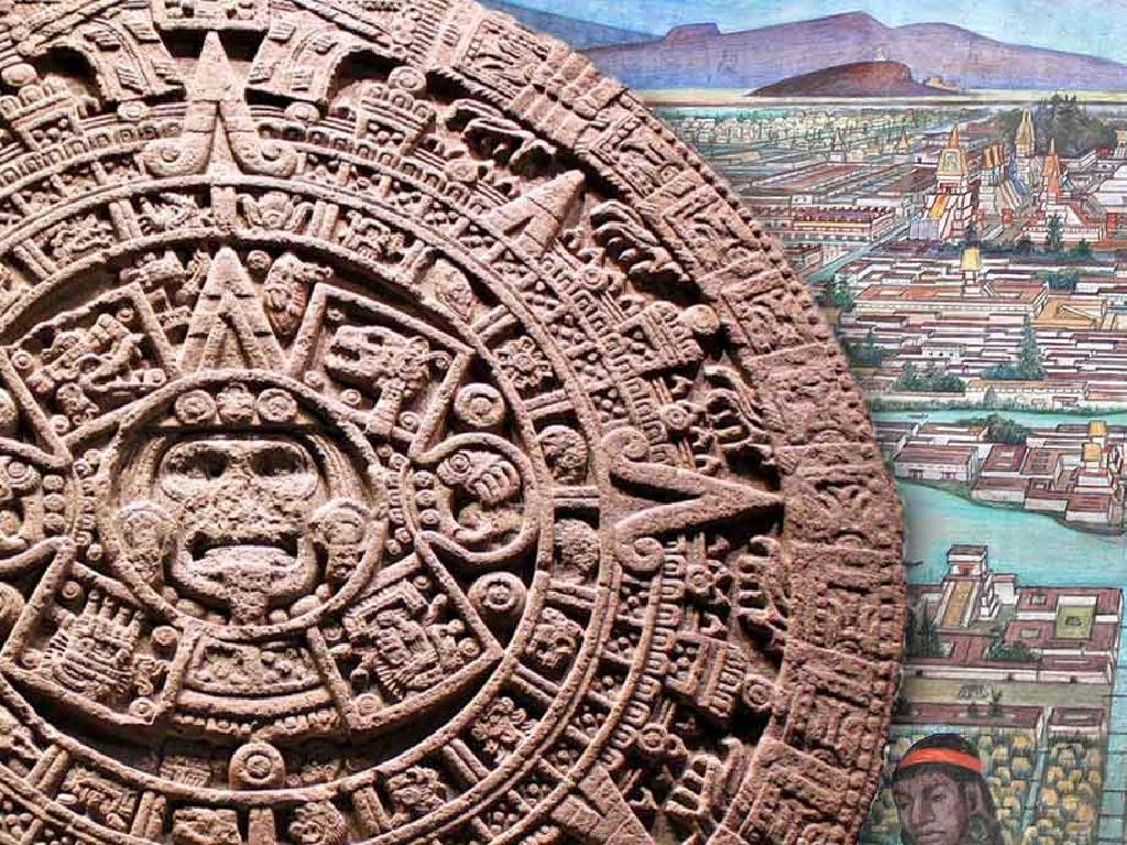 aztec calendar mural