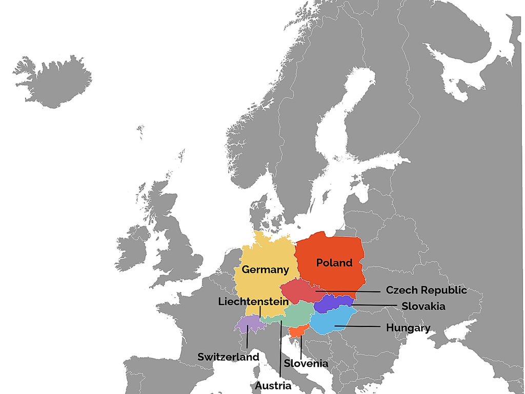 europe map germany poland