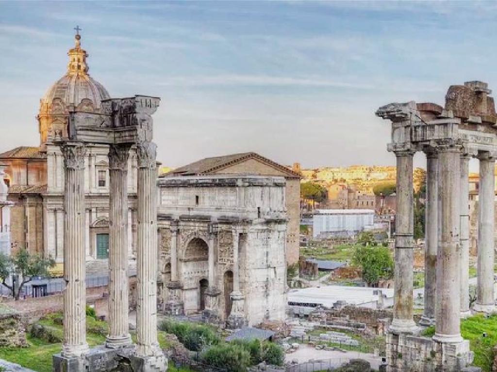 roman ruins columns