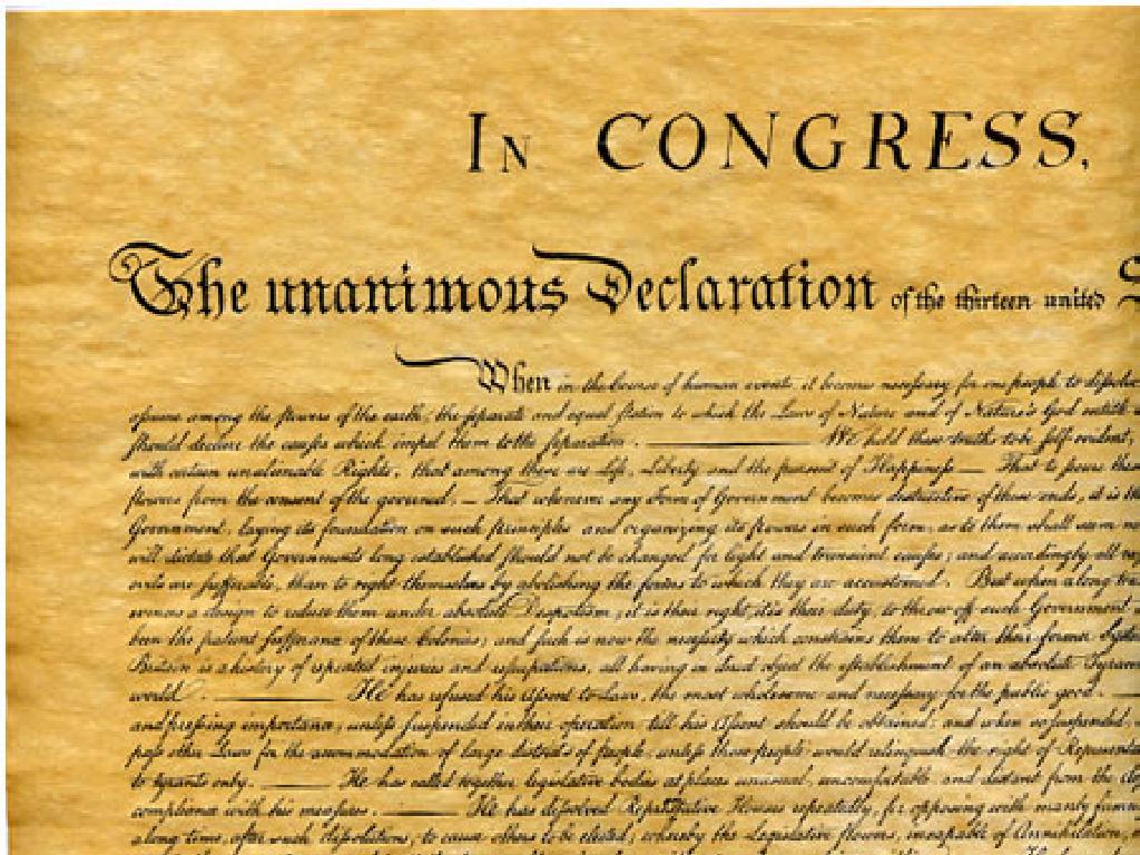 unanimous declaration document