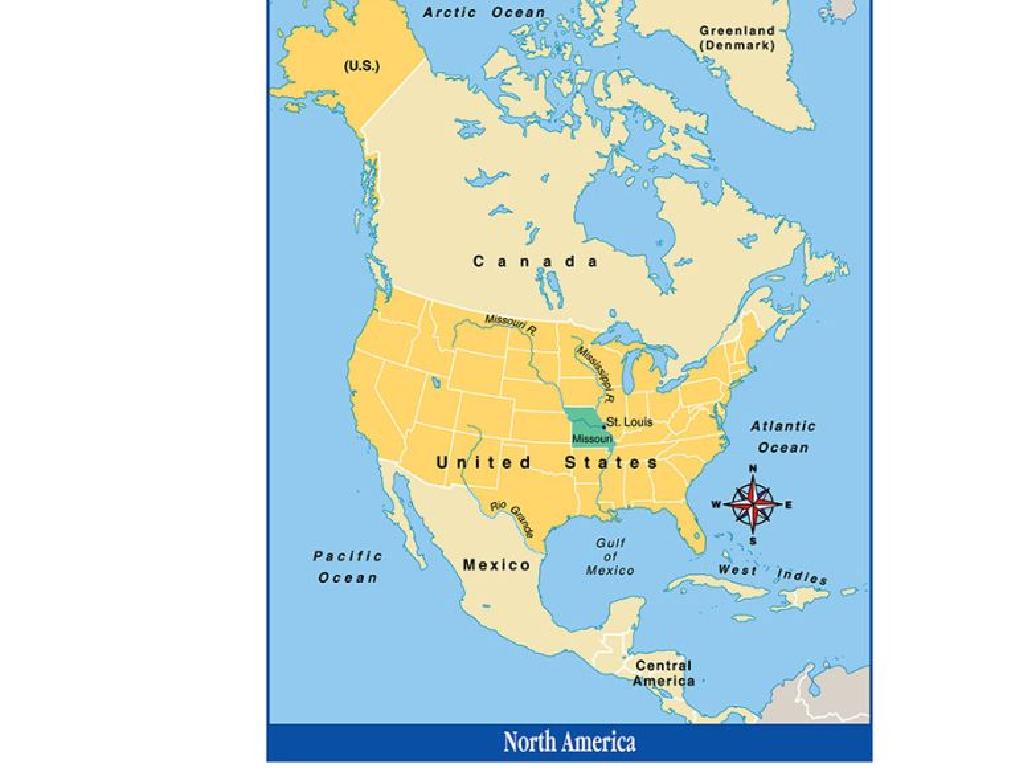 north america ocean map