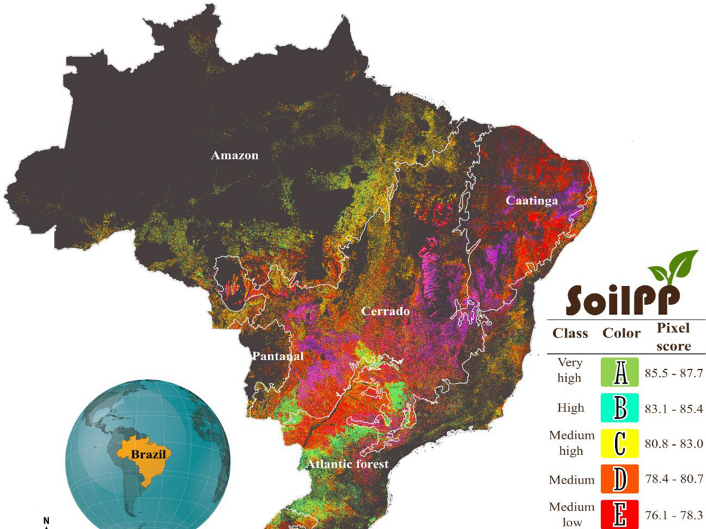 brazil soil quality map