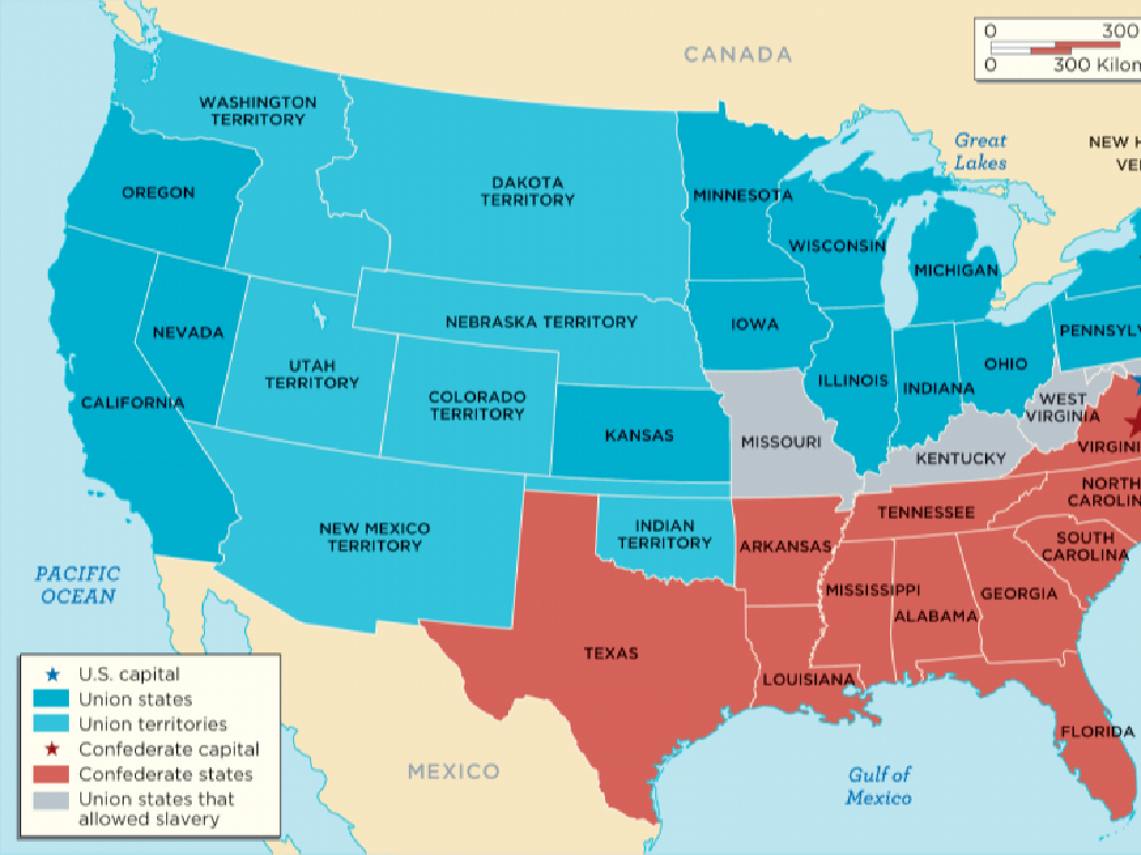 civil war state map