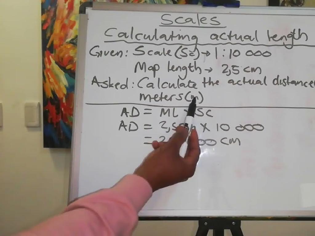 whiteboard scale calculations