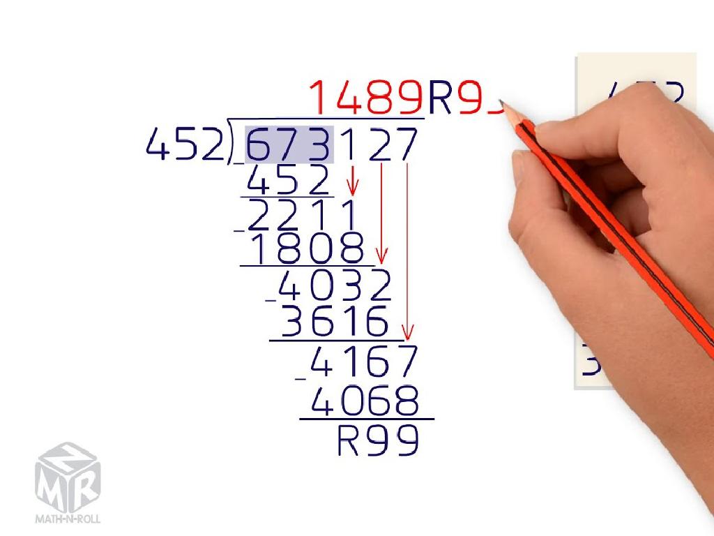 long division solution