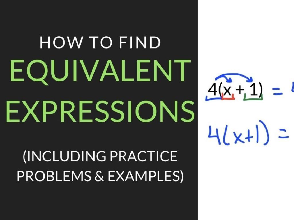 equivalent expressions tutorial