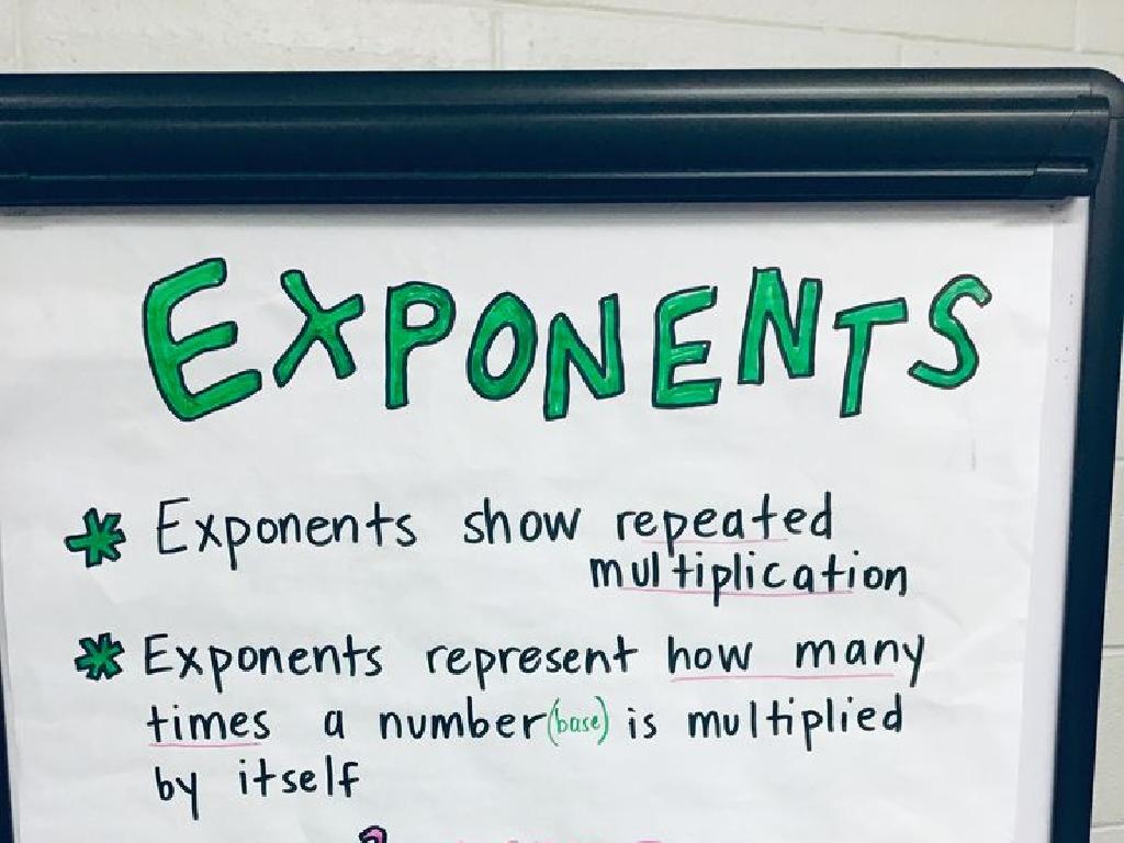 exponents definitions poster