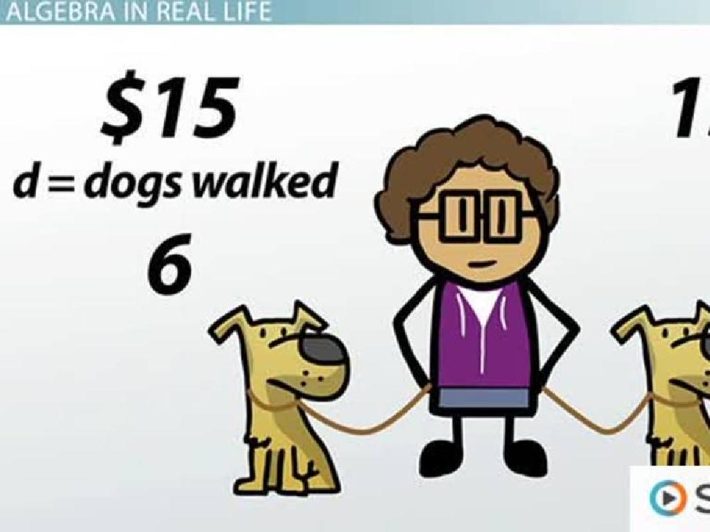 dog walking algebra