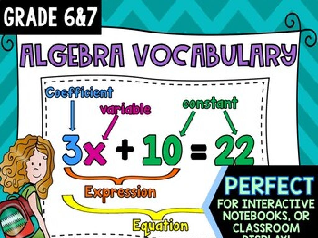 algebra vocabulary cards