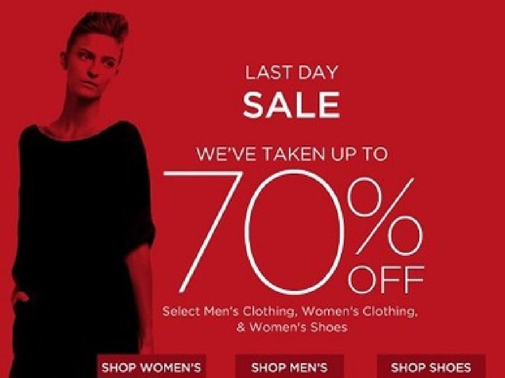 sale 70 percent off