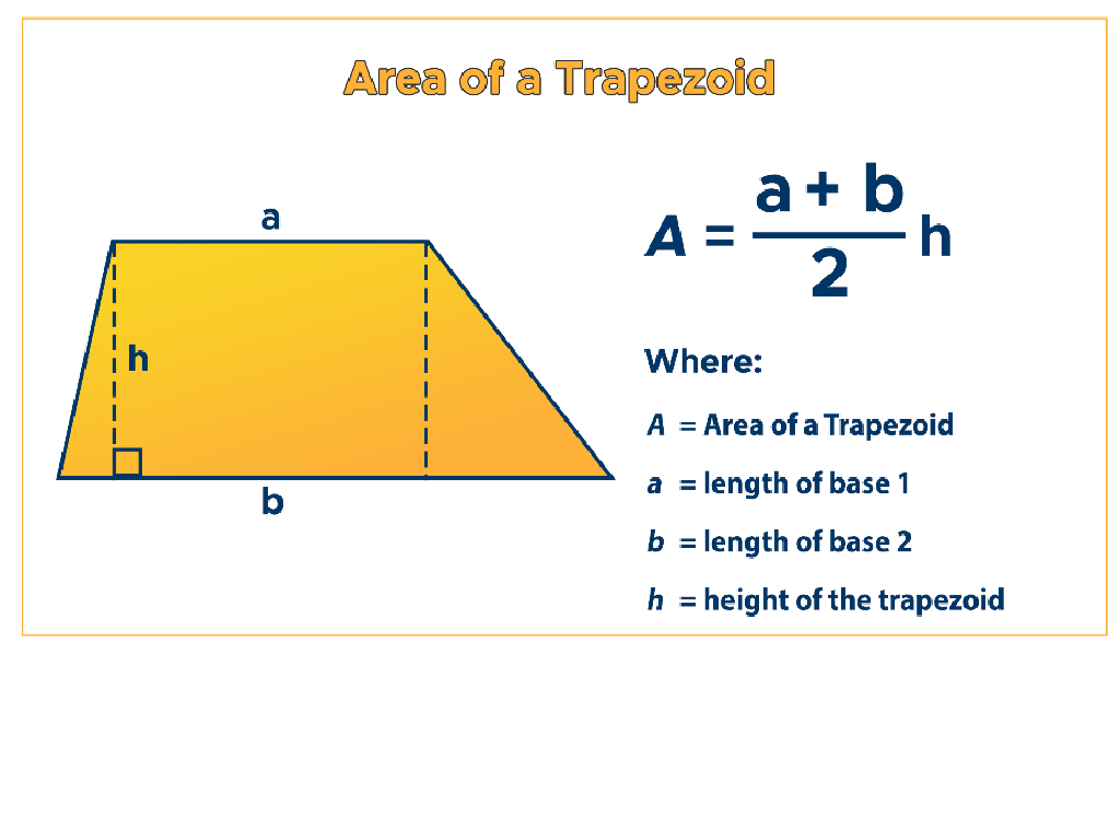 trapezoid area formula