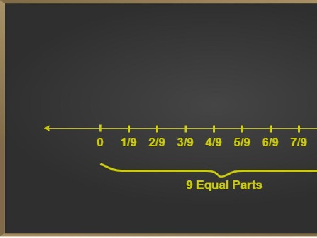 9-part number line