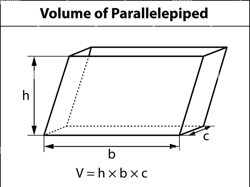 parallelepiped volume formula