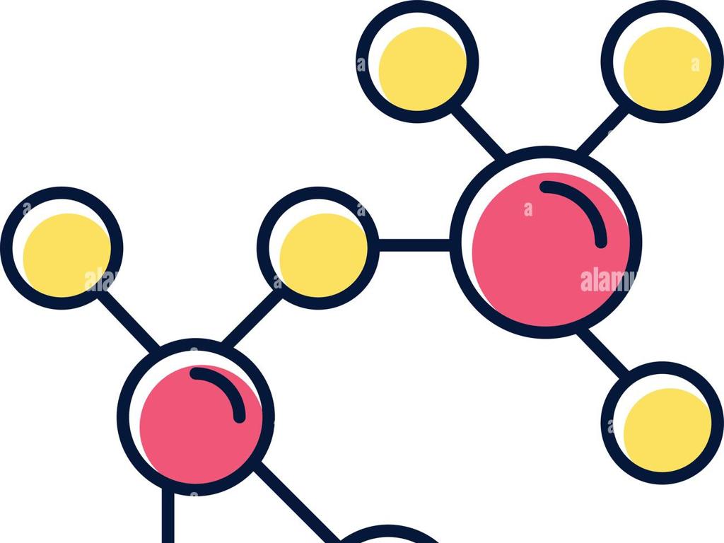 colorful molecular structure