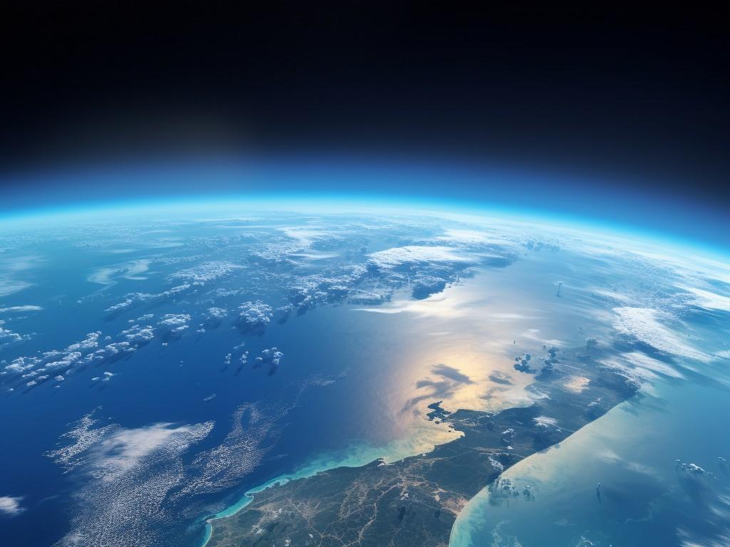 blue earth atmosphere