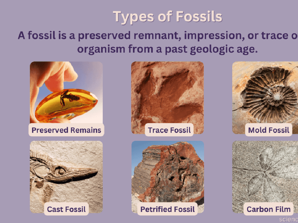 fossil types infographic