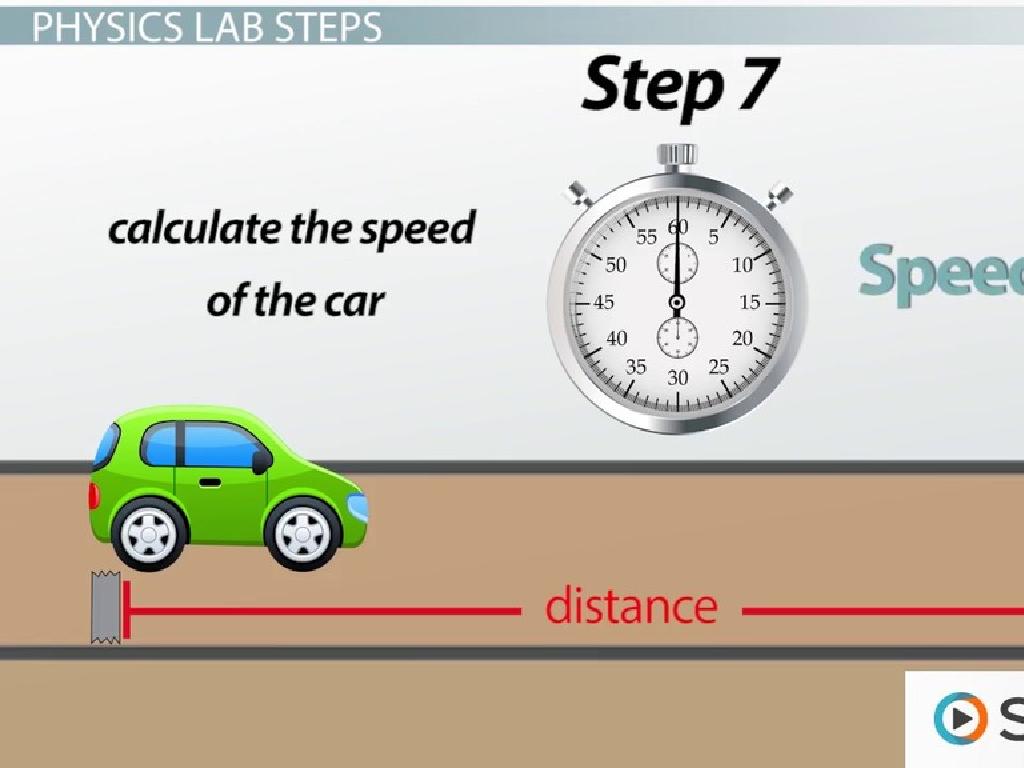 stopwatch car speed calculation