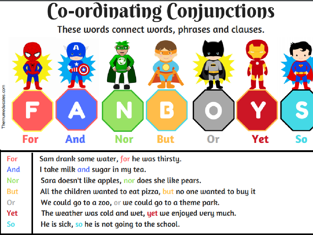 superhero conjunctions poster