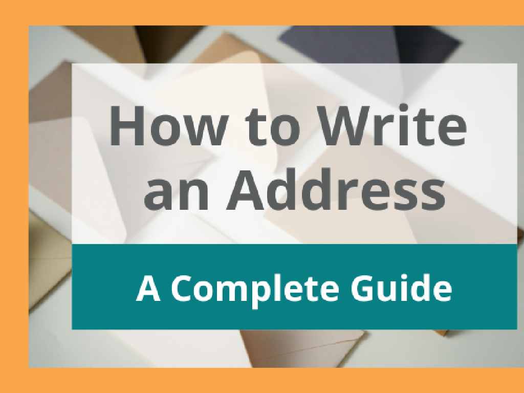 address writing guide