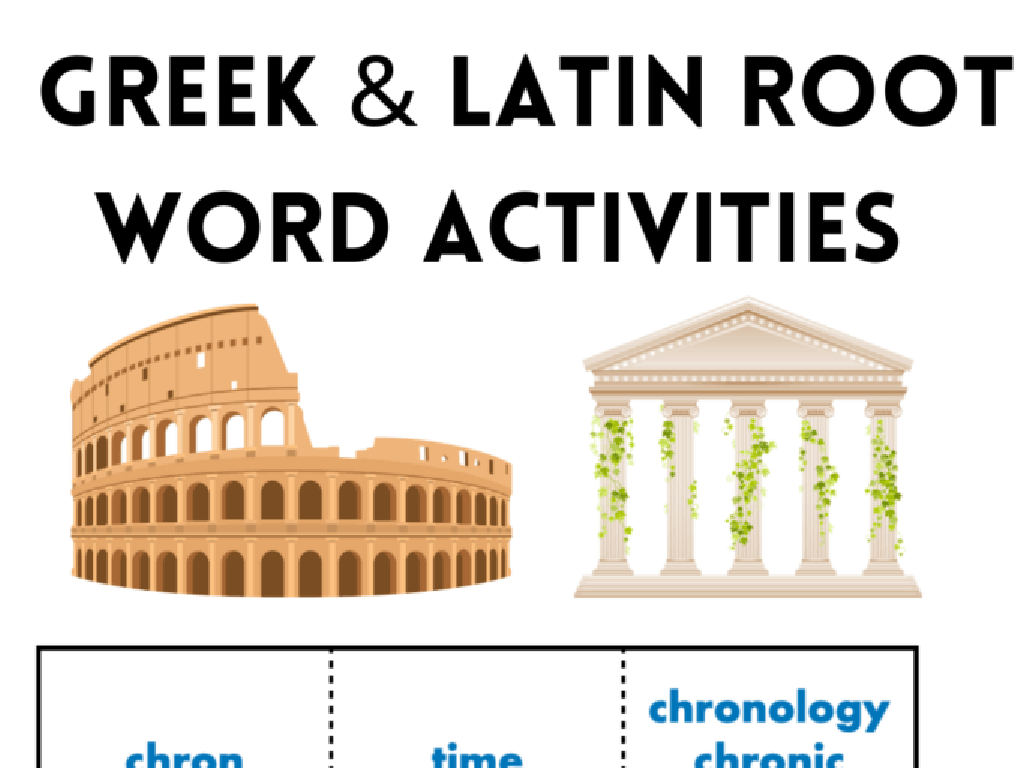 colosseum greek temple activities