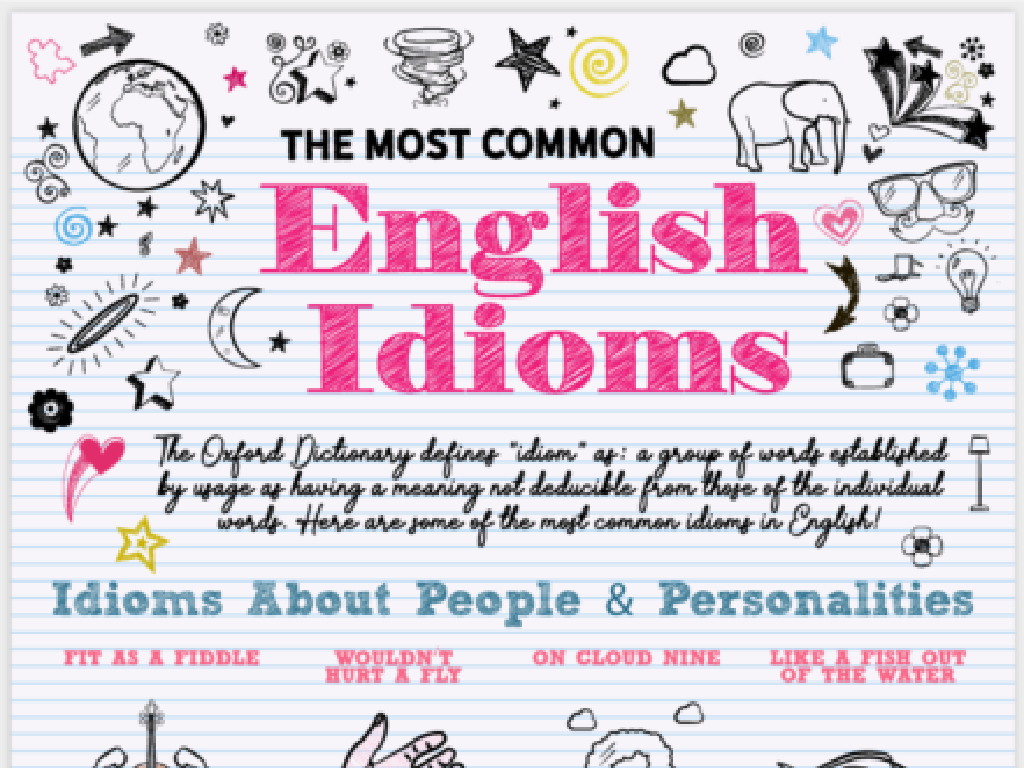 english idioms infographic