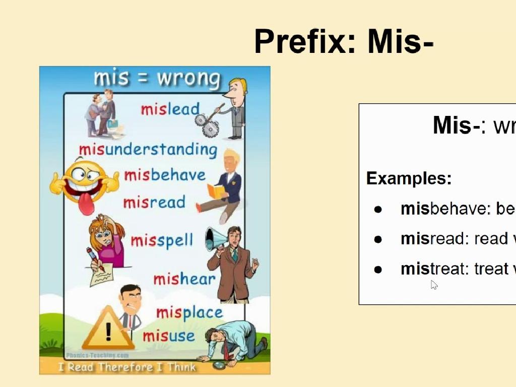 prefix mis examples