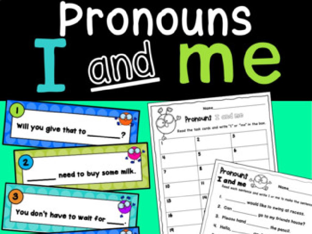 pronoun fill-in worksheets