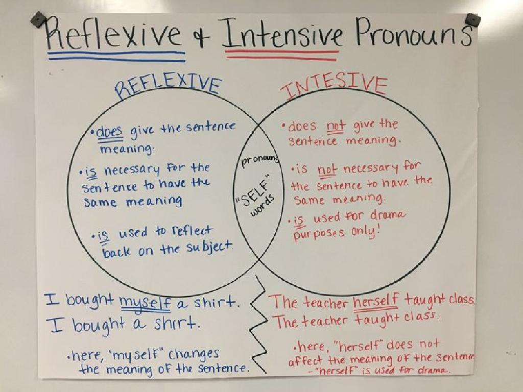 reflexive intensive pronouns