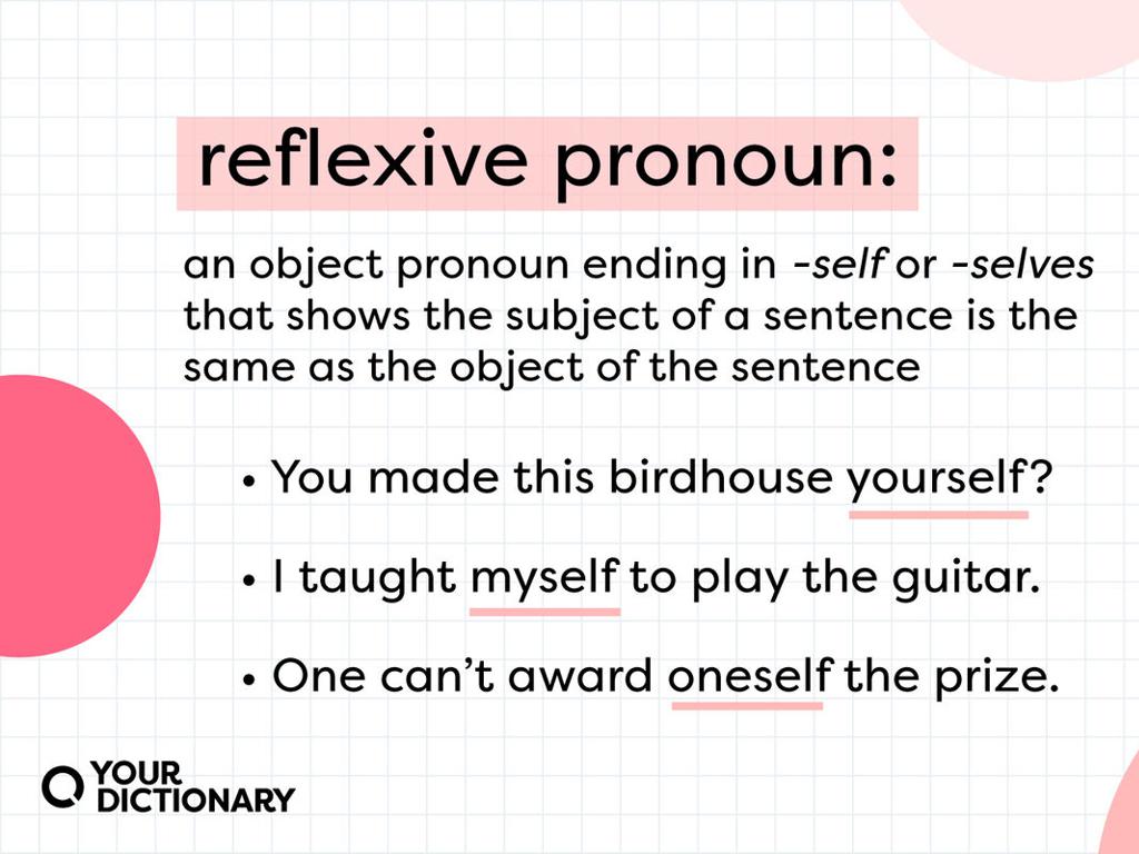 reflexive pronoun examples