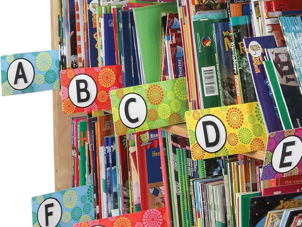 colorful book dividers