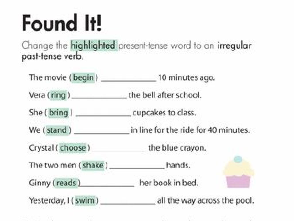 present to past tense verbs