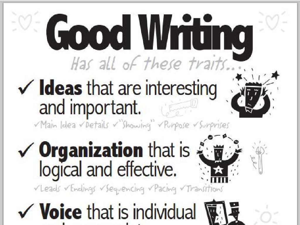 good writing traits