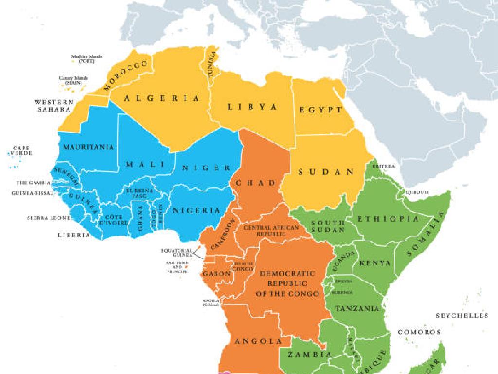 african countries map