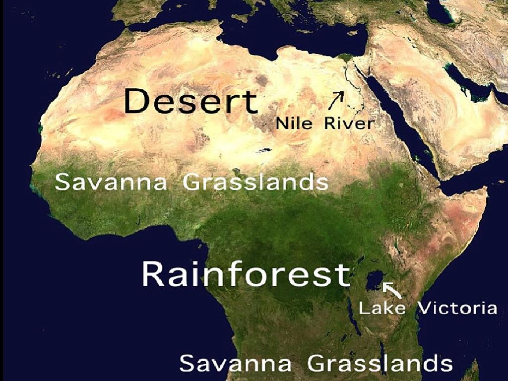 africa biomes map