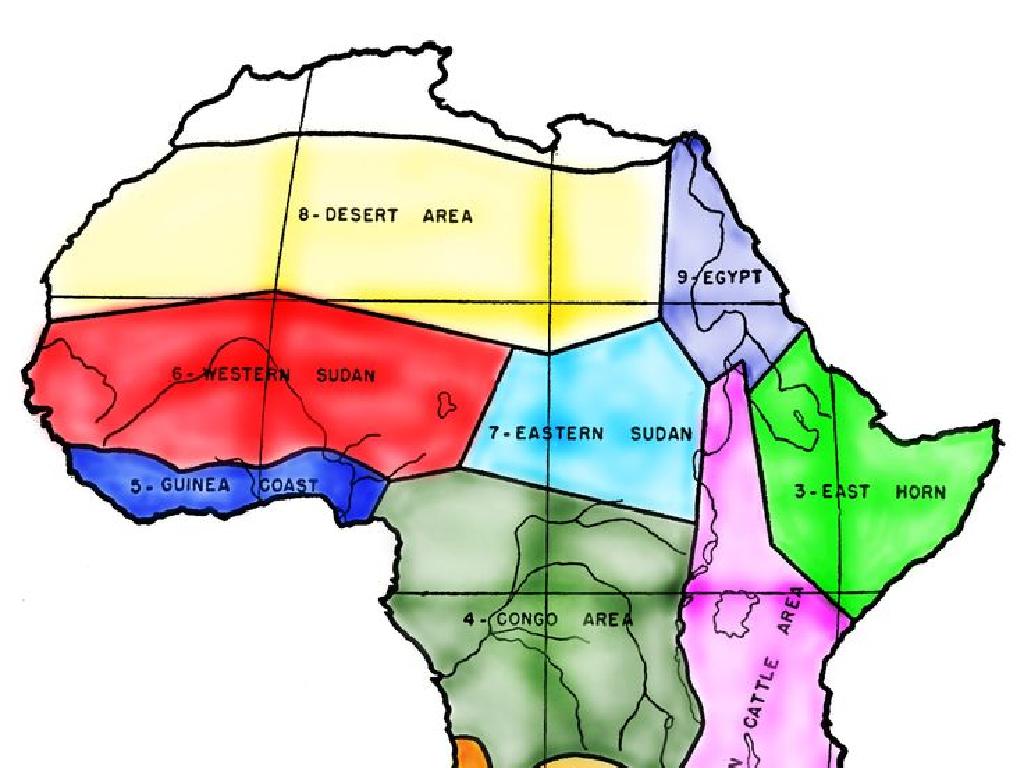 africa regions map