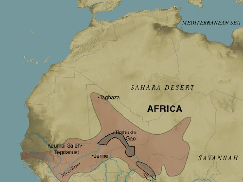 medieval africa map timbuktu