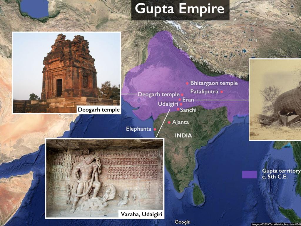 gupta empire landmarks