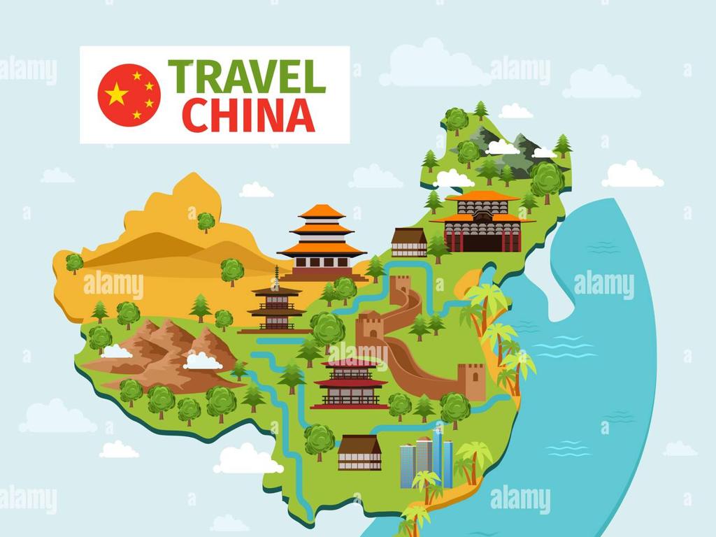 china landmarks map