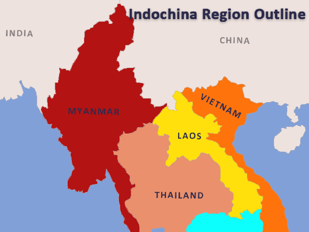 indochina region map