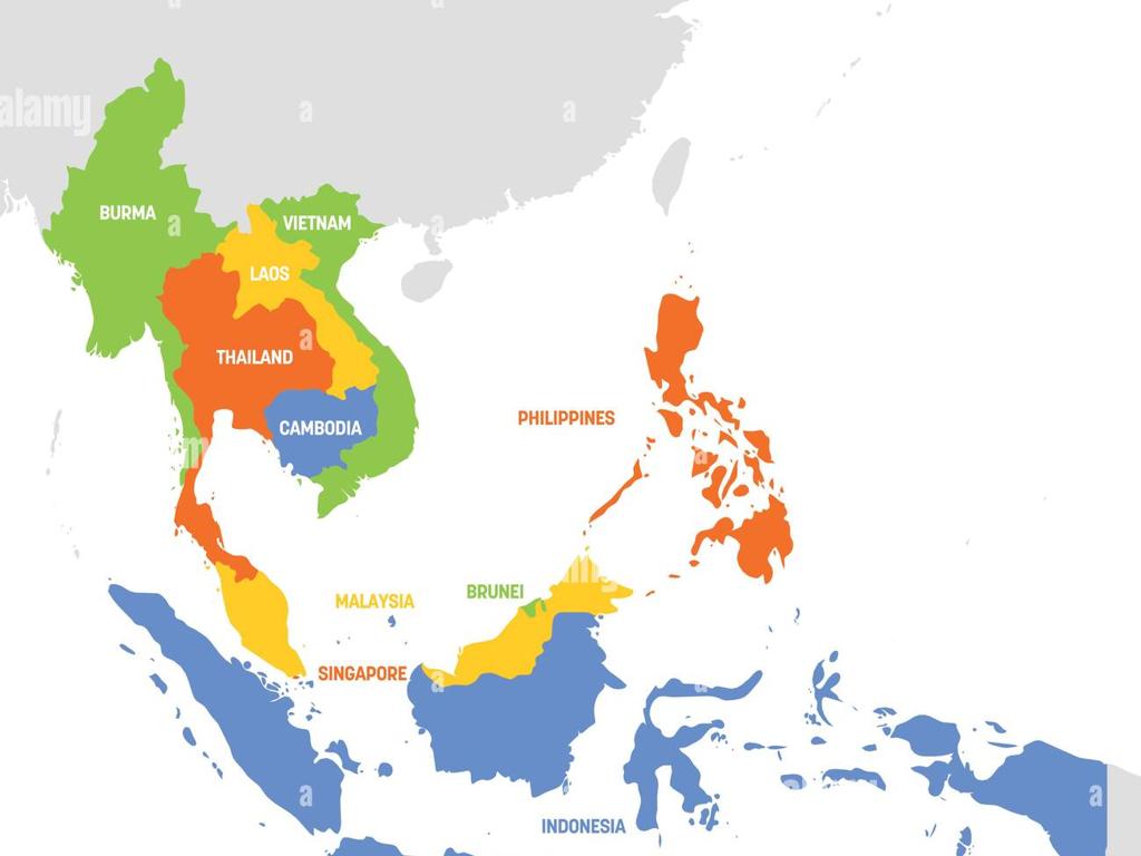 southeast asia map