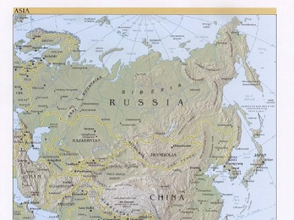 russia asia map