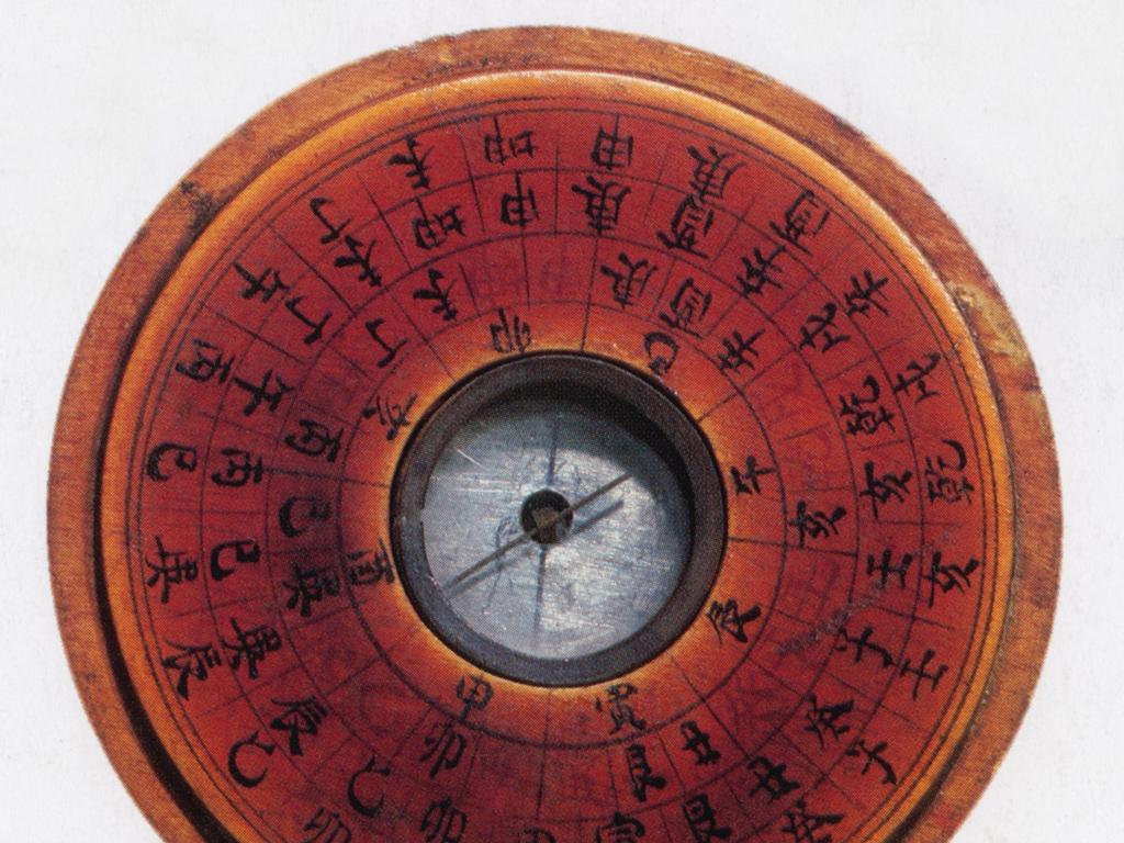 chinese wooden compass