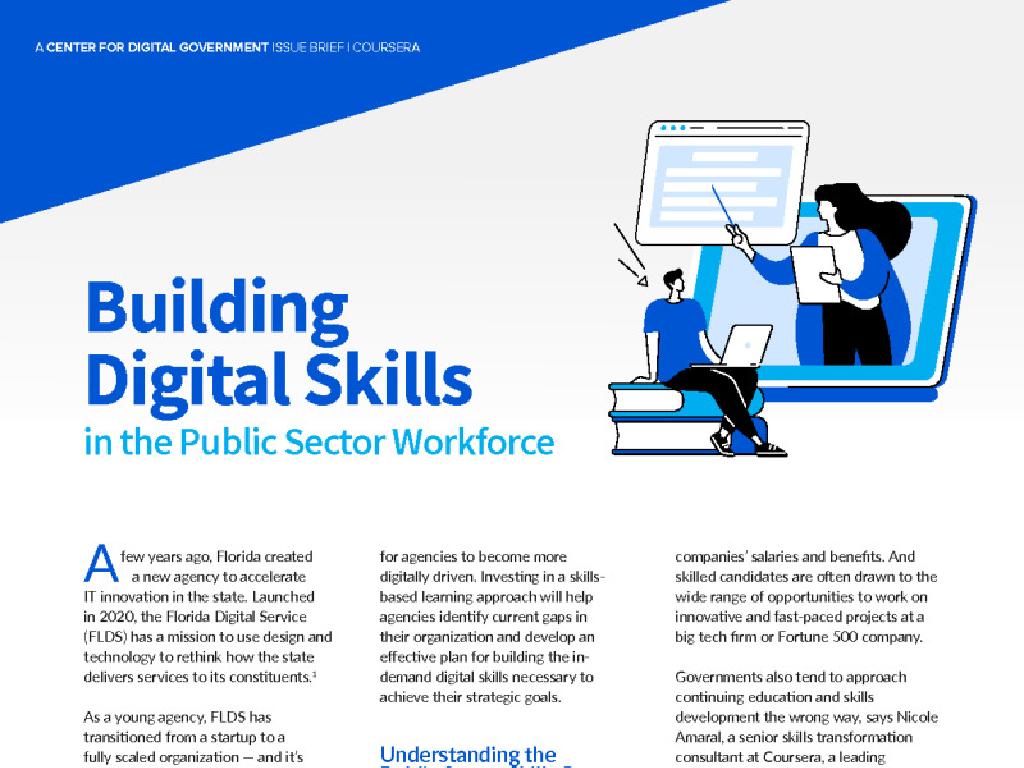 public sector digital skills